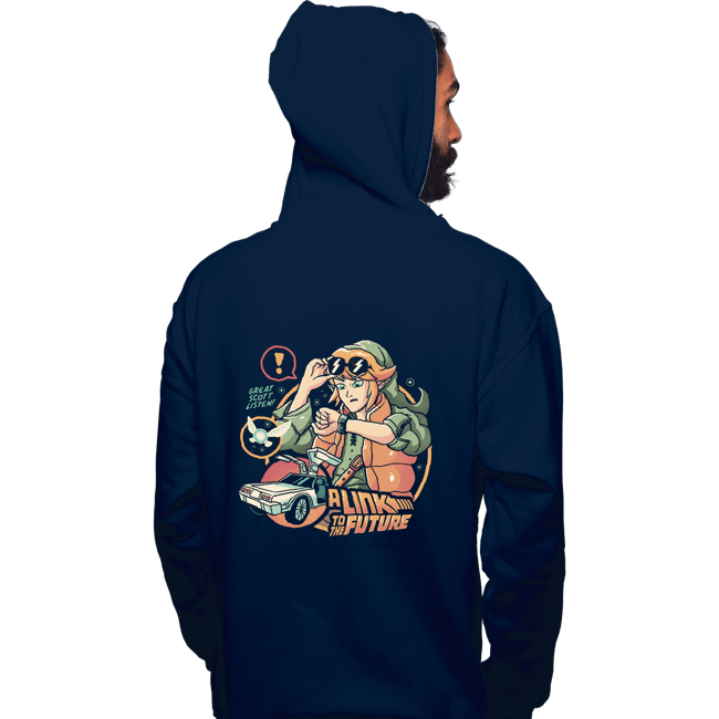 Daily_Deal_Shirts Pullover Hoodies, Unisex / Small / Navy Link To The Future