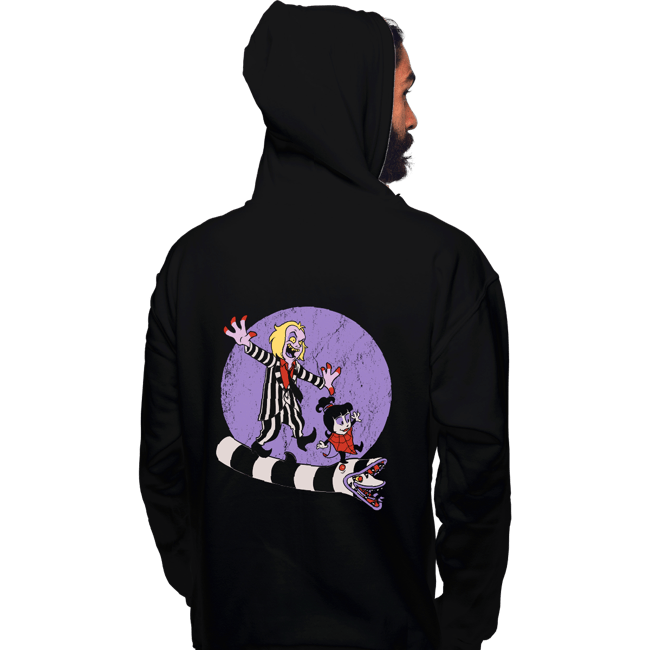 Daily_Deal_Shirts Pullover Hoodies, Unisex / Small / Black Beetle And Girl
