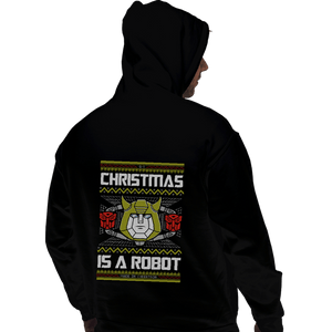 Shirts Pullover Hoodies, Unisex / Small / Black Christmas Is A Robot