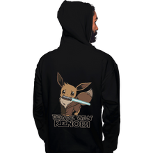 Load image into Gallery viewer, Shirts Zippered Hoodies, Unisex / Small / Black Eevee Wan Kenobi
