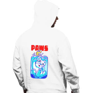 Shirts Pullover Hoodies, Unisex / Small / White Paws