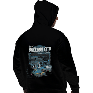 Shirts Pullover Hoodies, Unisex / Small / Black Visit Raccoon City