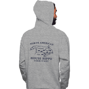 Daily_Deal_Shirts Pullover Hoodies, Unisex / Small / Sports Grey House Hippo Awareness