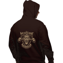 Load image into Gallery viewer, Shirts Pullover Hoodies, Unisex / Small / Dark Chocolate Washburne Flight Academy
