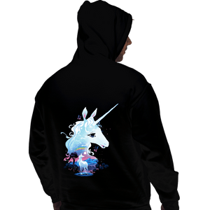 Daily_Deal_Shirts Pullover Hoodies, Unisex / Small / Black The Last Unicorn