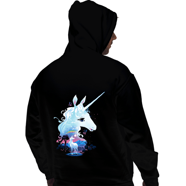 Daily_Deal_Shirts Pullover Hoodies, Unisex / Small / Black The Last Unicorn