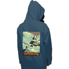 Load image into Gallery viewer, Shirts Pullover Hoodies, Unisex / Small / Indigo Blue Visit Erebor
