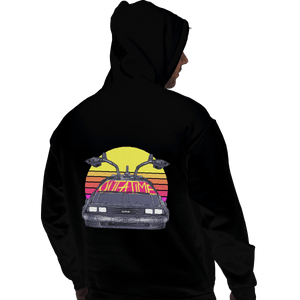 Shirts Zippered Hoodies, Unisex / Small / Black Outatime In The 80s