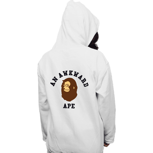 Daily_Deal_Shirts Pullover Hoodies, Unisex / Small / White An Awkward Ape