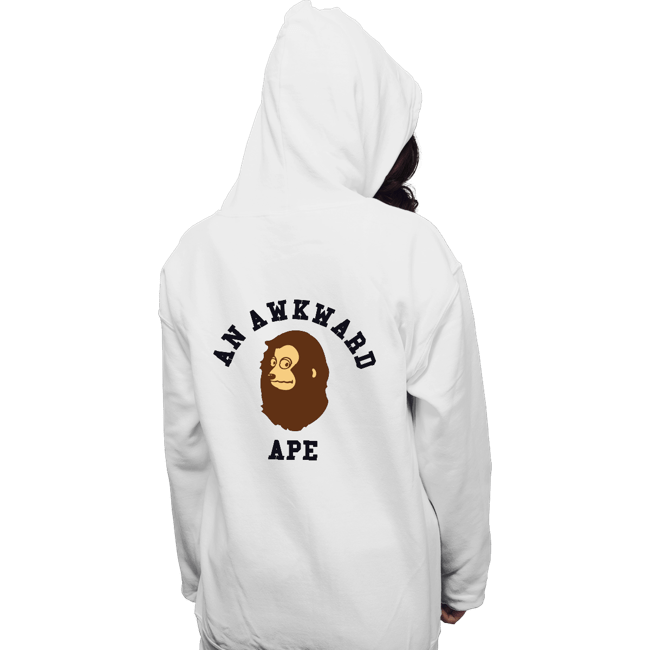 Daily_Deal_Shirts Pullover Hoodies, Unisex / Small / White An Awkward Ape