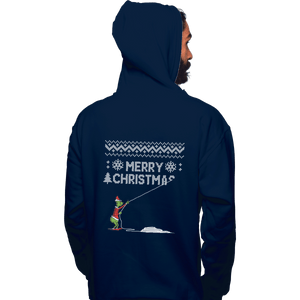 Shirts Zippered Hoodies, Unisex / Small / Navy Stealing Christmas