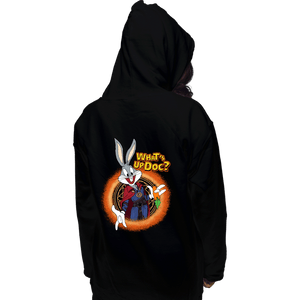 Daily_Deal_Shirts Pullover Hoodies, Unisex / Small / Black Doctor Bunny Looneyverse