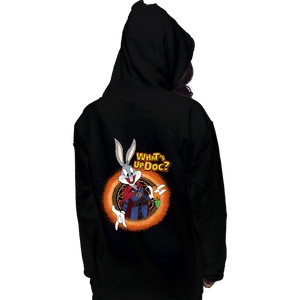 Daily_Deal_Shirts Pullover Hoodies, Unisex / Small / Black Doctor Bunny Looneyverse