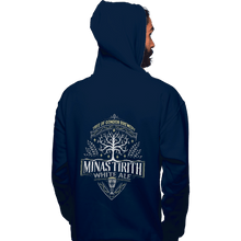 Load image into Gallery viewer, Shirts Pullover Hoodies, Unisex / Small / Navy Minas Tirith White Ale
