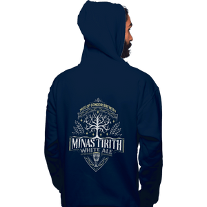 Shirts Pullover Hoodies, Unisex / Small / Navy Minas Tirith White Ale