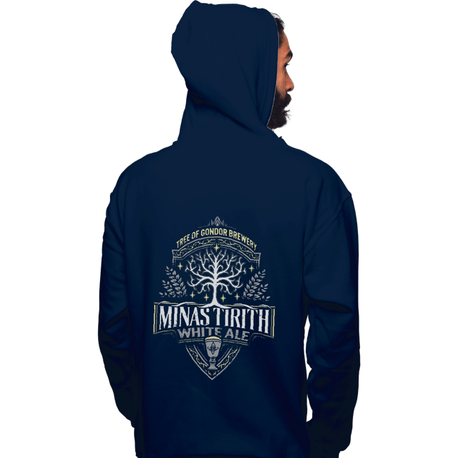 Shirts Pullover Hoodies, Unisex / Small / Navy Minas Tirith White Ale