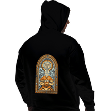 Load image into Gallery viewer, Shirts Zippered Hoodies, Unisex / Small / Black Stained Glass Aang
