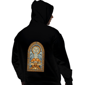 Shirts Zippered Hoodies, Unisex / Small / Black Stained Glass Aang