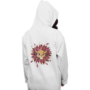Shirts Pullover Hoodies, Unisex / Small / White Simba Watercolor