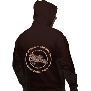 Shirts Zippered Hoodies, Unisex / Small / Dark Chocolate Serenity Shipping And Logistics