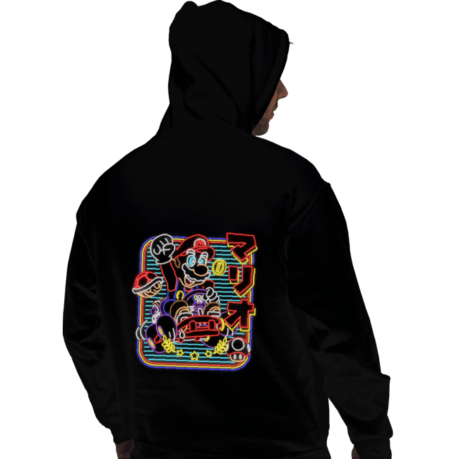 Daily_Deal_Shirts Pullover Hoodies, Unisex / Small / Black Neon Kart