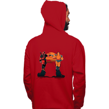 Load image into Gallery viewer, Secret_Shirts Pullover Hoodies, Unisex / Small / Red Farewell Fist Bump
