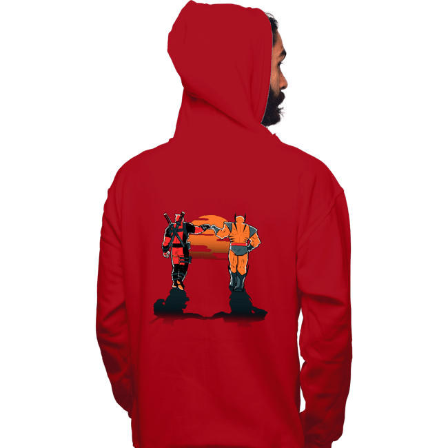 Secret_Shirts Pullover Hoodies, Unisex / Small / Red Farewell Fist Bump