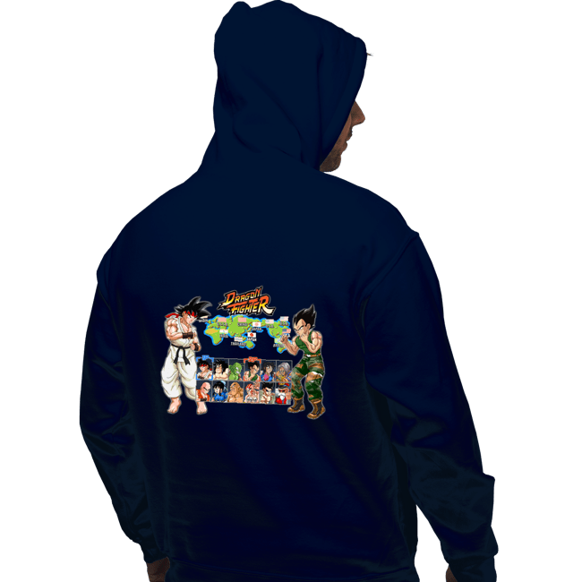 Daily_Deal_Shirts Pullover Hoodies, Unisex / Small / Navy Dragon Fighter