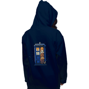 Daily_Deal_Shirts Pullover Hoodies, Unisex / Small / Navy Tardis Cats