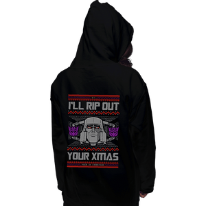 Shirts Pullover Hoodies, Unisex / Small / Black I'll Rip Out Your Christmas