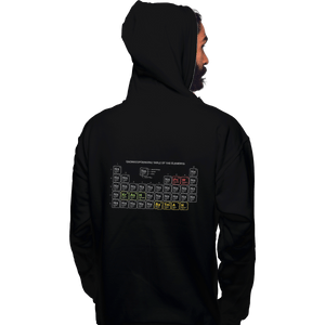 Shirts Zippered Hoodies, Unisex / Small / Black Onomatopoeriodic Table