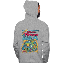 Load image into Gallery viewer, Shirts Zippered Hoodies, Unisex / Small / Sports Grey Giant SIzed Turtles
