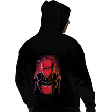 Load image into Gallery viewer, Daily_Deal_Shirts Pullover Hoodies, Unisex / Small / Black Glitch Red Hood
