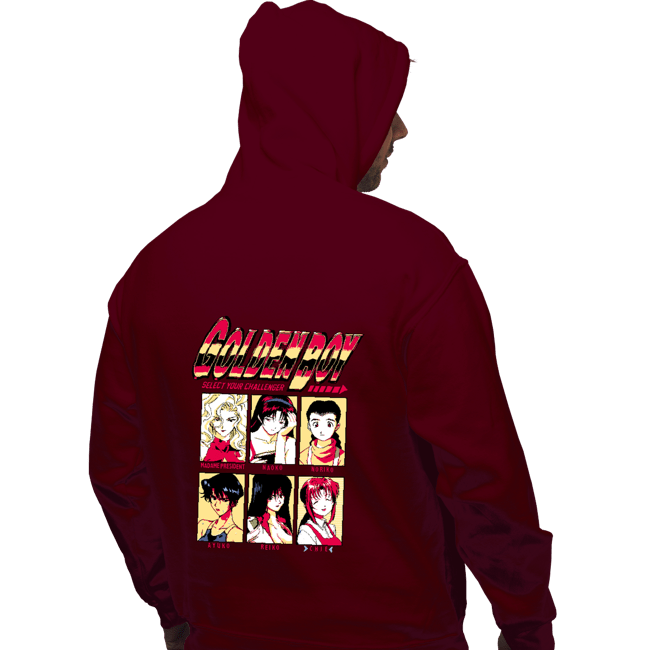 Daily_Deal_Shirts Pullover Hoodies, Unisex / Small / Maroon Golden Boy