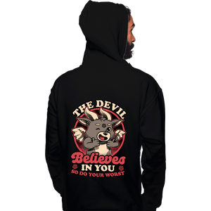 Secret_Shirts Pullover Hoodies, Unisex / Small / Black Devils Believe In You
