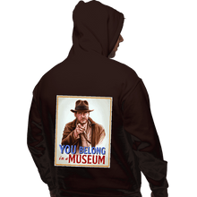 Load image into Gallery viewer, Secret_Shirts Pullover Hoodies, Unisex / Small / Dark Chocolate You Belong In A Museum!
