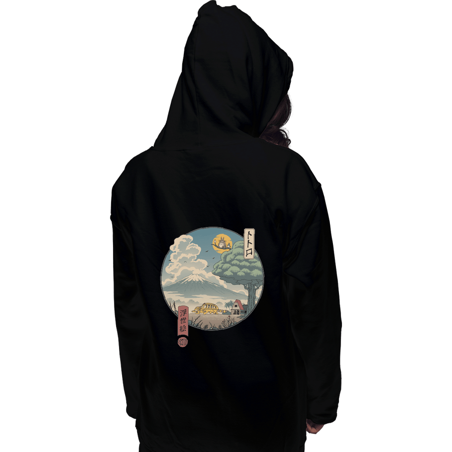 Shirts Zippered Hoodies, Unisex / Small / Black Neighbor's Ukiyo-e