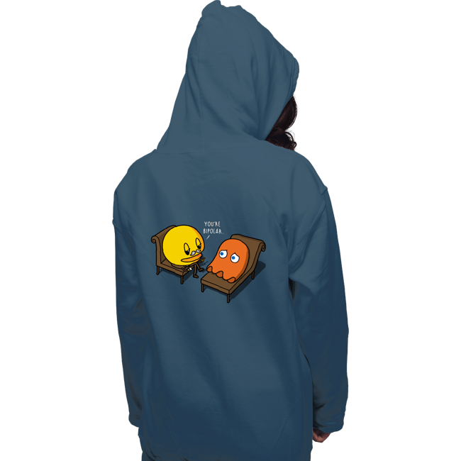 Shirts Pullover Hoodies, Unisex / Small / Indigo Blue Psych-Man