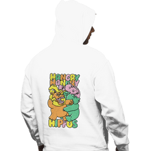 Load image into Gallery viewer, Secret_Shirts Pullover Hoodies, Unisex / Small / White Hangry Hippos
