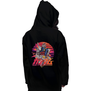Shirts Zippered Hoodies, Unisex / Small / Black Gundam RX 78 Retro
