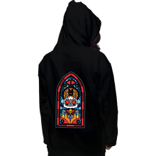 Load image into Gallery viewer, Daily_Deal_Shirts Pullover Hoodies, Unisex / Small / Black Lamb Stained Glass
