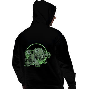 Daily_Deal_Shirts Pullover Hoodies, Unisex / Small / Black Cthulhu Says Hi