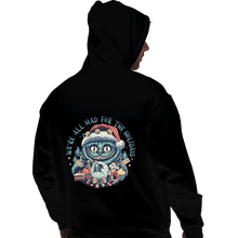 Load image into Gallery viewer, Secret_Shirts Pullover Hoodies, Unisex / Small / Black Christmas Cat
