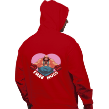 Load image into Gallery viewer, Shirts Pullover Hoodies, Unisex / Small / Red Bear Hugger
