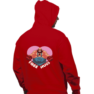 Shirts Pullover Hoodies, Unisex / Small / Red Bear Hugger