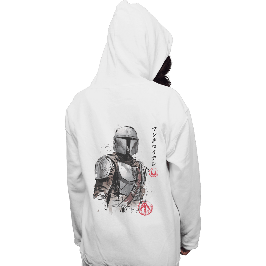 Shirts Zippered Hoodies, Unisex / Small / White Din Djarin