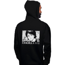 Load image into Gallery viewer, Shirts Pullover Hoodies, Unisex / Small / Black Enigma
