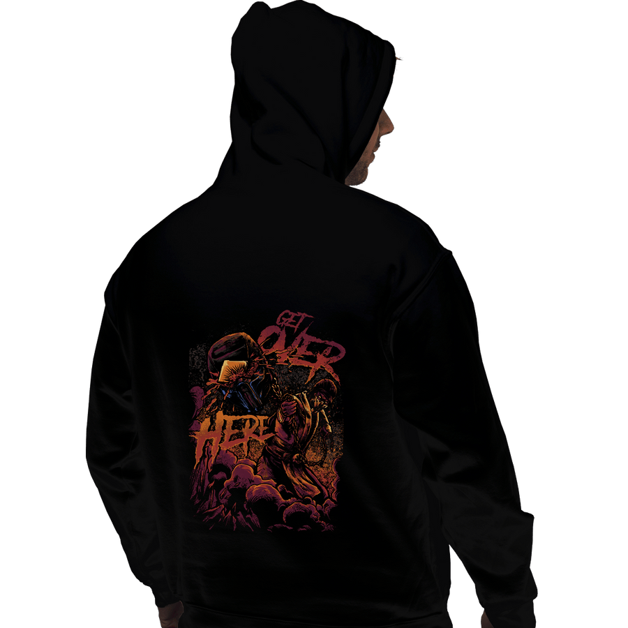 Shirts Pullover Hoodies, Unisex / Small / Black Get Over Here