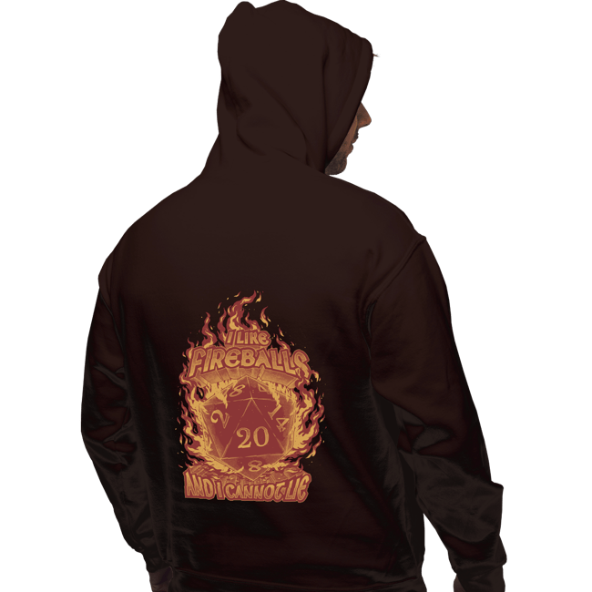 Daily_Deal_Shirts Pullover Hoodies, Unisex / Small / Dark Chocolate I Like Fireballs