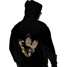 Load image into Gallery viewer, Daily_Deal_Shirts Pullover Hoodies, Unisex / Small / Black T-Rex Footprint
